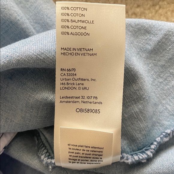 We the free size large Sammi light wash denim mini dress - Picture 9 of 11